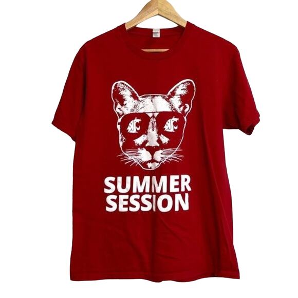 Port and Company Other - Men's Medium Crimson Washington State Cougars Basketball Summer Session Shirt